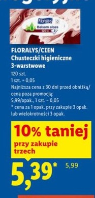 chusteczki higieniczne 3-warstwowe