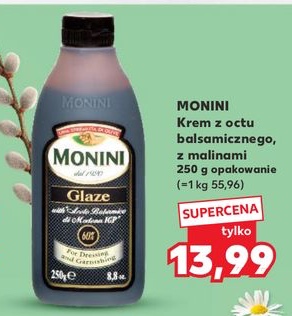 krem z octu balsamicznego z malinami