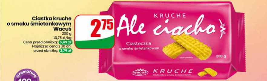ciastka kruche o smaku śmietankowym