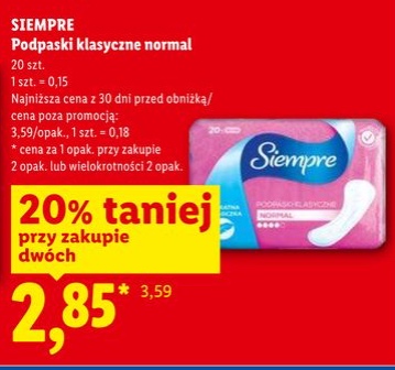 podpaski klasyczne normal