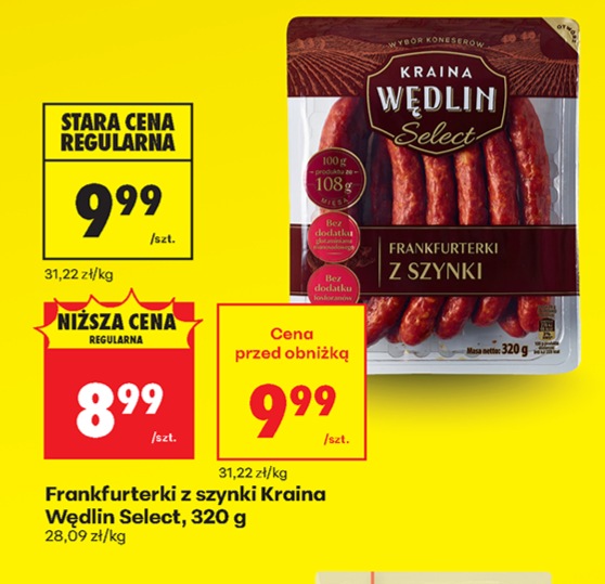 frankfurterki z szynki
