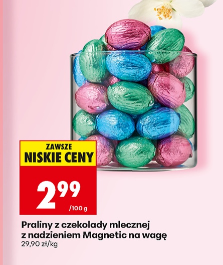 jajka z czekolady mlecznej z nadzieniem