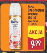 bita śmietana w sprayu