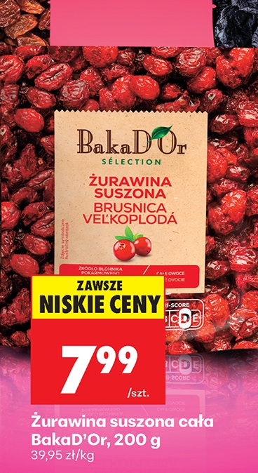żurawina suszona