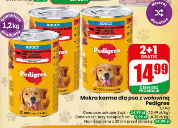 mokra karma dla psa z wołowiną