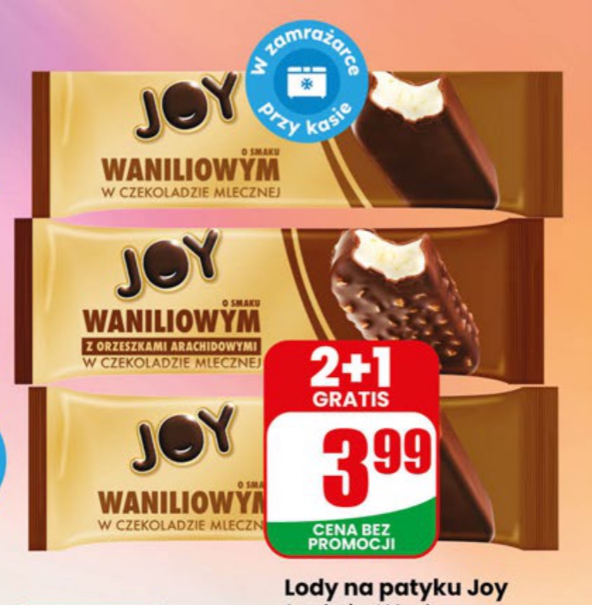lody na patyku waniliowe w czekoladzie mlecznej