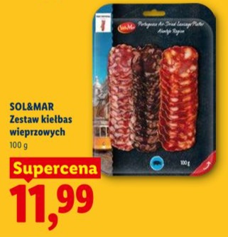 zestaw kiełbas wieprzowych