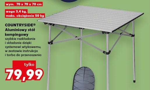 aluminiowy stół kempingowy