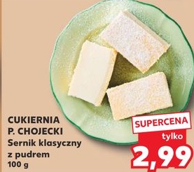 sernik klasyczny z pudrem