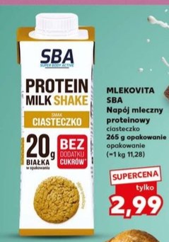 napój mleczny proteinowy ciasteczko