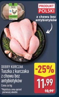 tuszka z kurczaka z chowu bez antybiotyków