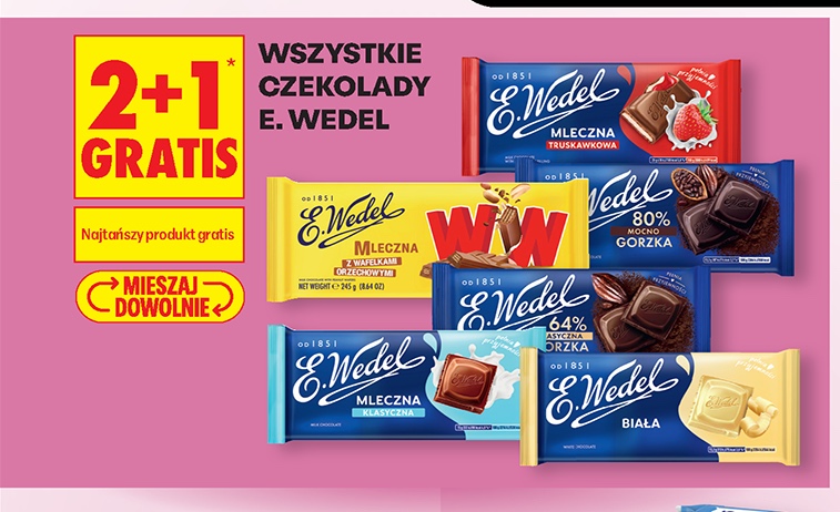 wszystkie czekolady