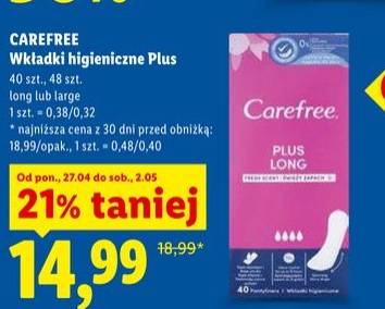wkładki higieniczne plus