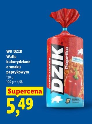 wafle kukurydziane o smaku paprykowym