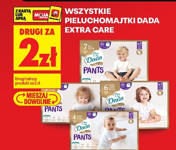 wszystkie pieluchomajtki extra care