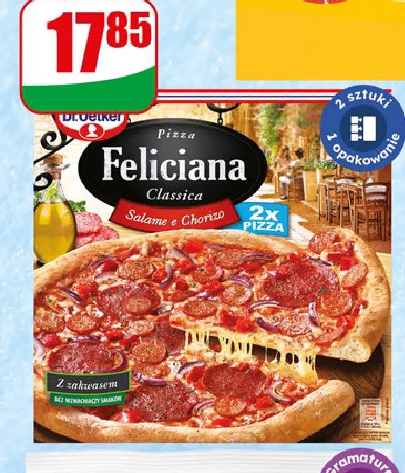 pizza salame e chorizo felicina