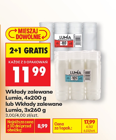 wkład zalewany do zniczy