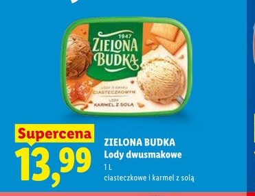lody o smaku ciasteczkowym i karmelu z solą