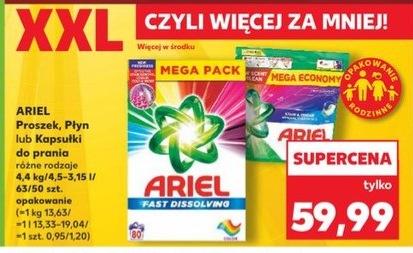 proszek, płyn lub kapsułki do prania