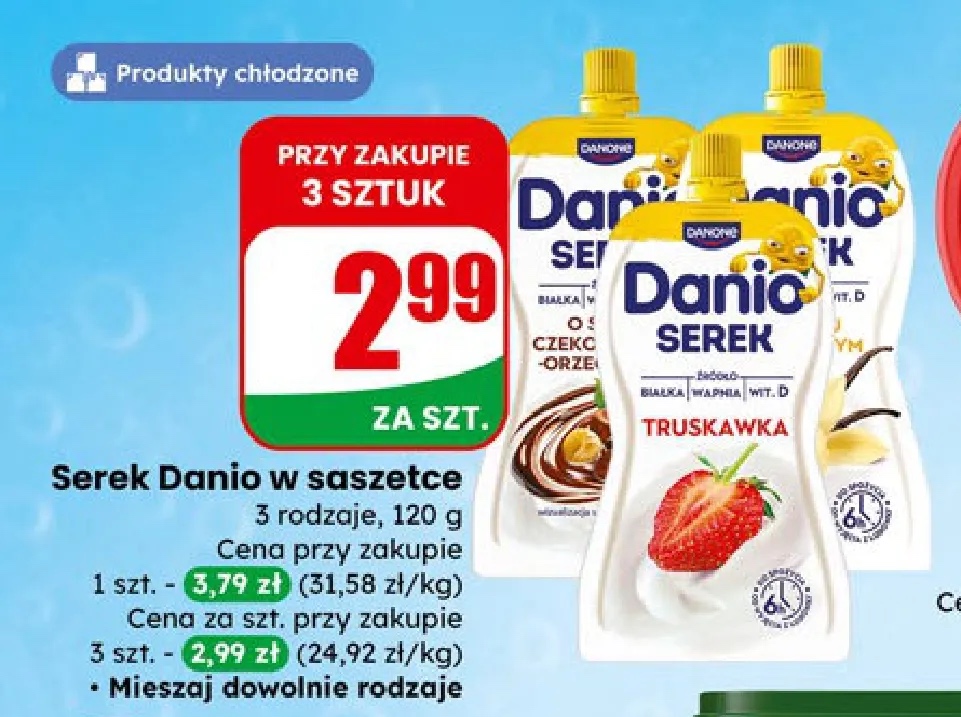 serek w saszetce różne rodzaje
