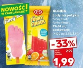 lody na patyku funny foot lub funny finger
