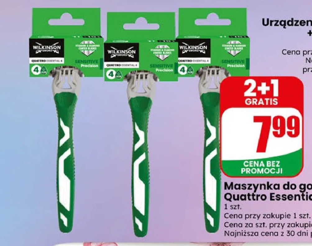 maszynka do golenia męska Quattro Essential 4