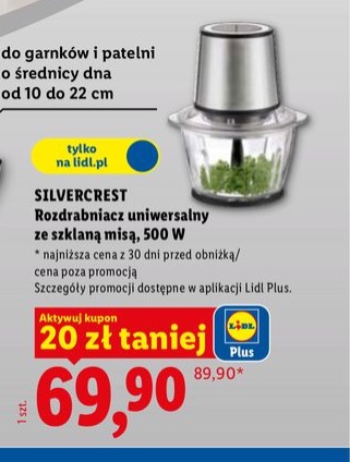 rozdrabniacz uniwersalny ze szklaną misą