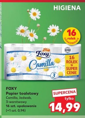 papier toaletowy camilla, jedwab, 3-warstwowy