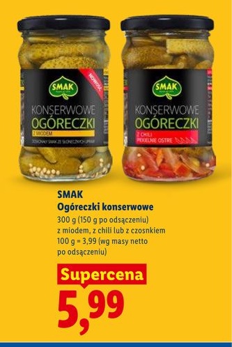 ogórki konserwowe z chili lub z czosnkiem