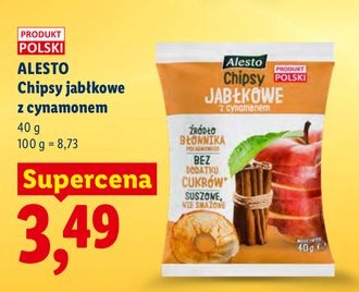 chipsy jabłkowe z cynamonem