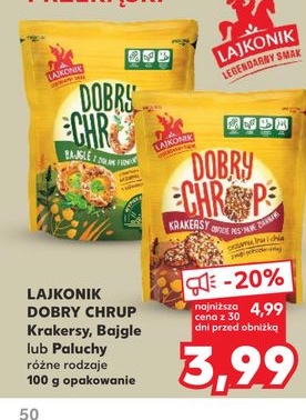 krakersy, bagie lub paluchy różne rodzaje