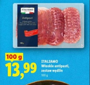 włoskie antipasti, zestaw wędlin