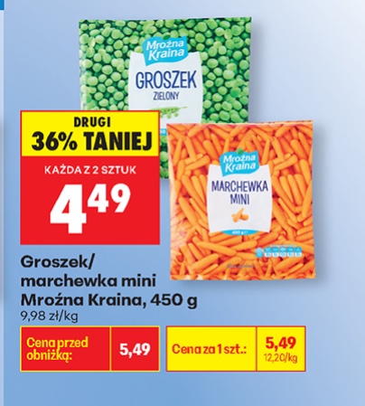 groszek lub marchewka mini