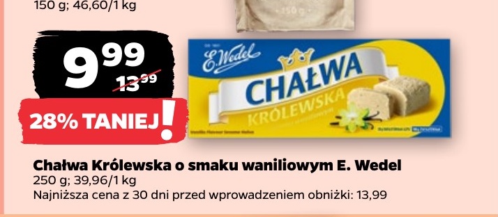 chałwa królewska o smaku waniliowym