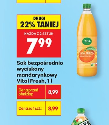 sok wyciskany mandarynkowy