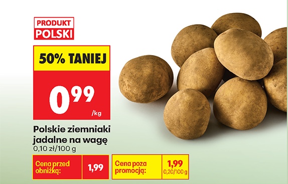 ziemniak jadalny na wagę