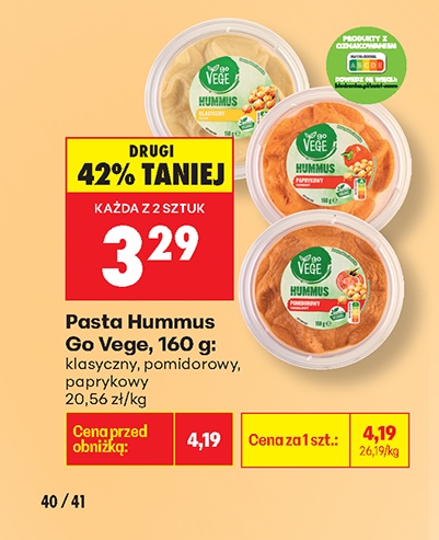 pasta hummus pomidorowy