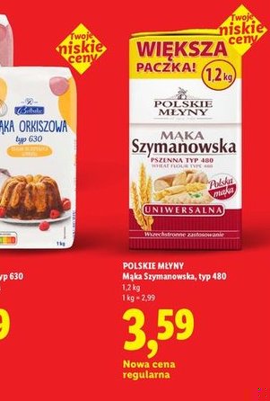Mąka Szymanowska, typ 480