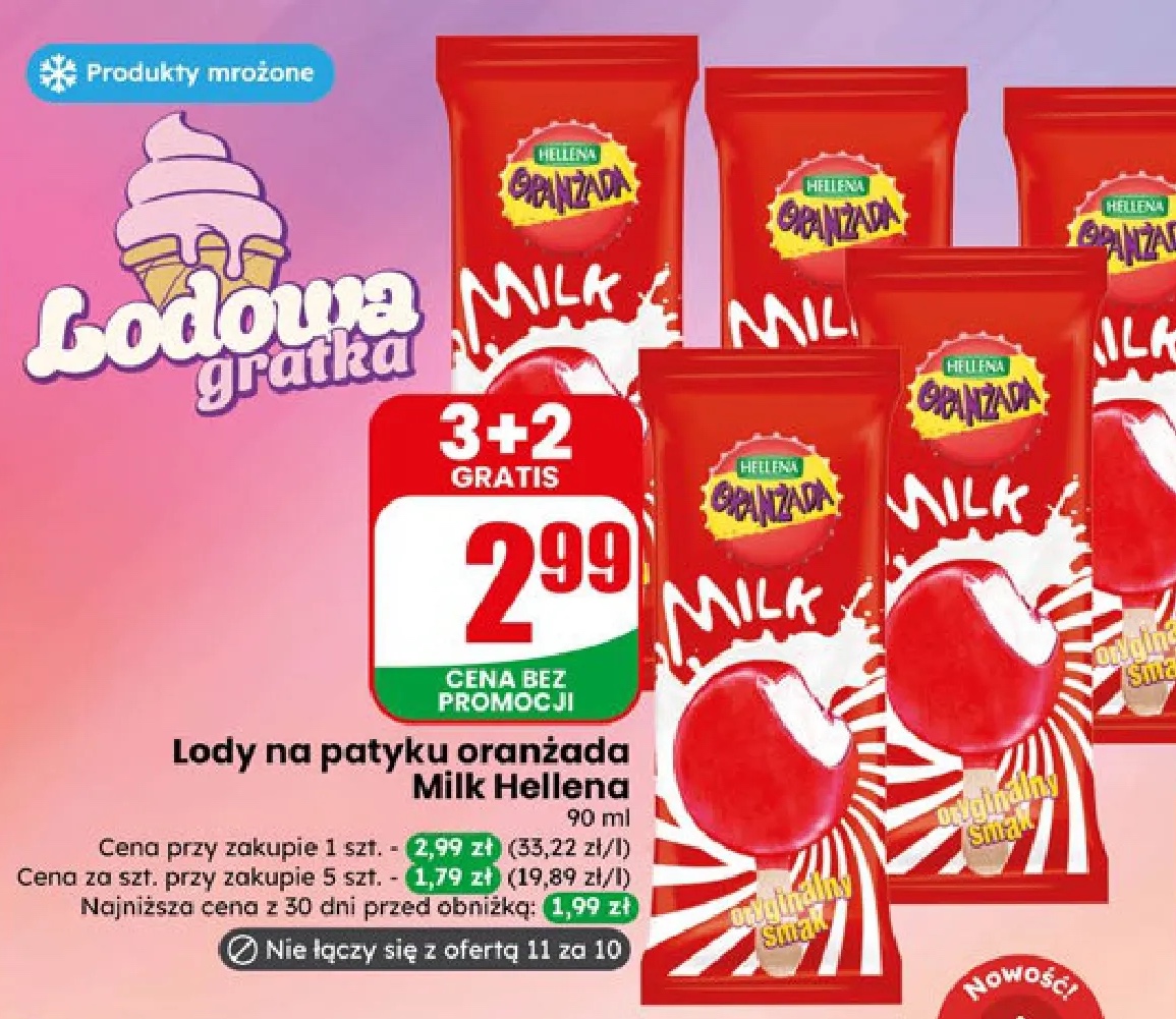 lody na patyku oranżada