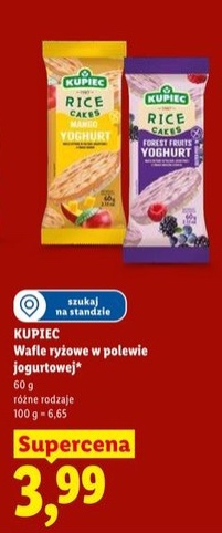 wafle ryżowe w polewie jogurtowej