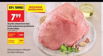 szynka wieprzowa bez kości pakowana próżniowo