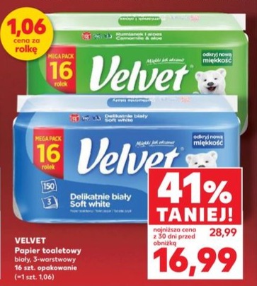 papier toaletowy biały 3-warstwowy 16 szt.