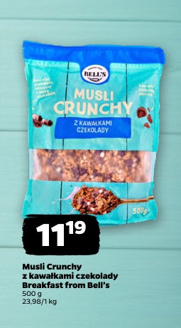 musli crunchy z kawałkami czekolady