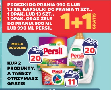 proszki do prania lub kapsułki do prania lub żele do prania