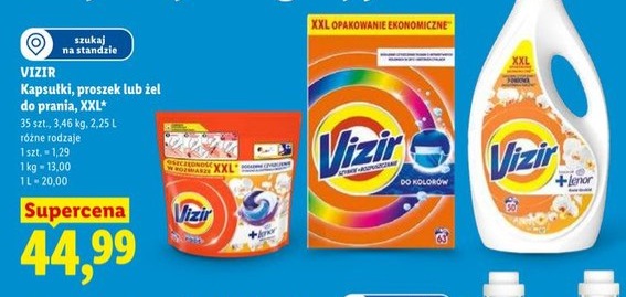 żel, proszek lub kapsułki do prania XXL