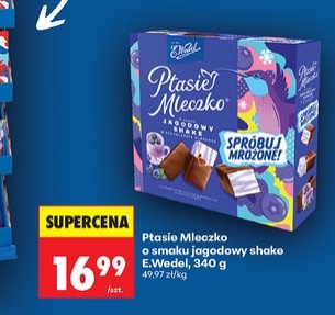 ptasie mleczko o smaku jagodowy shake