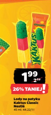lody na patyku Kaktus Classic