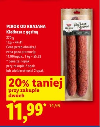 kiełbasa z gęsiną