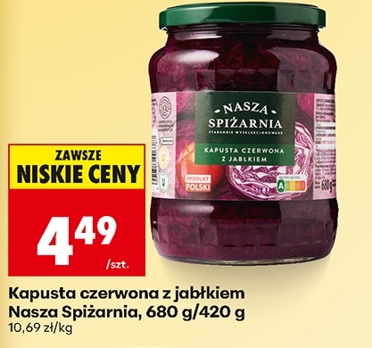 kapusta czerwona z jabłkiem