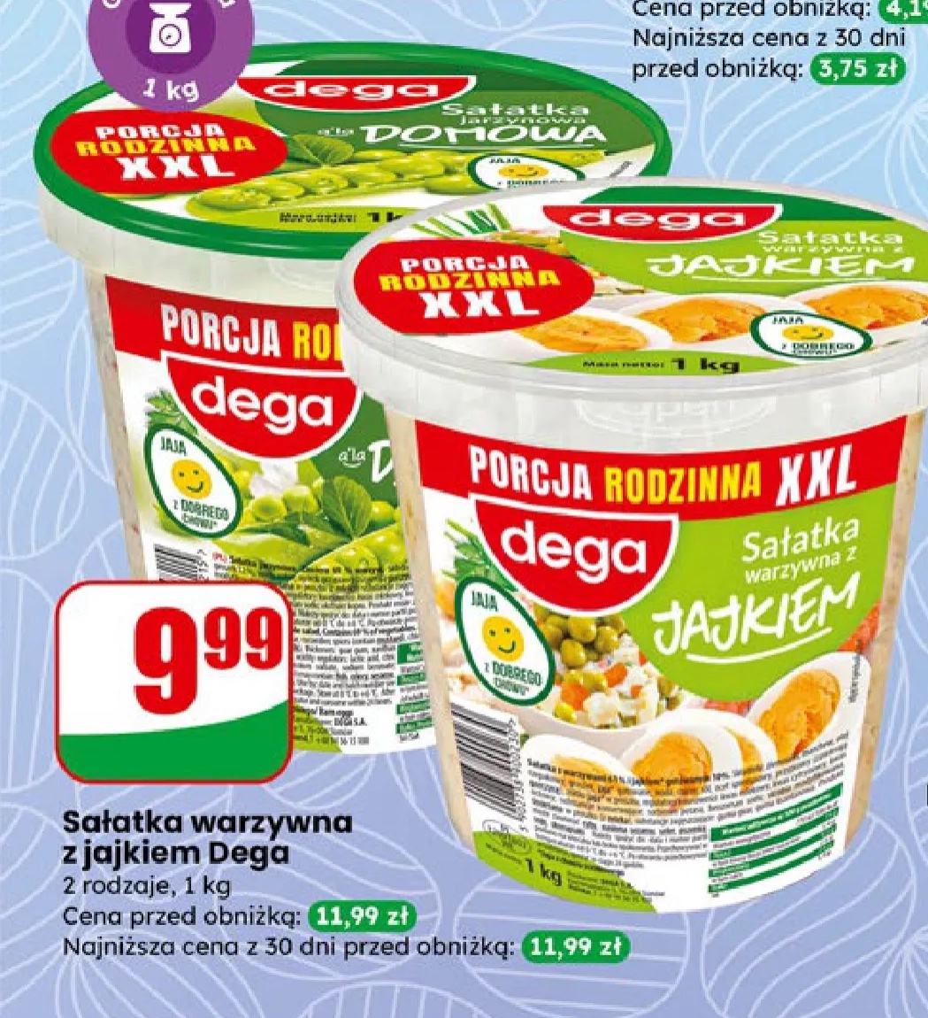 sałatka warzywna z jajkiem